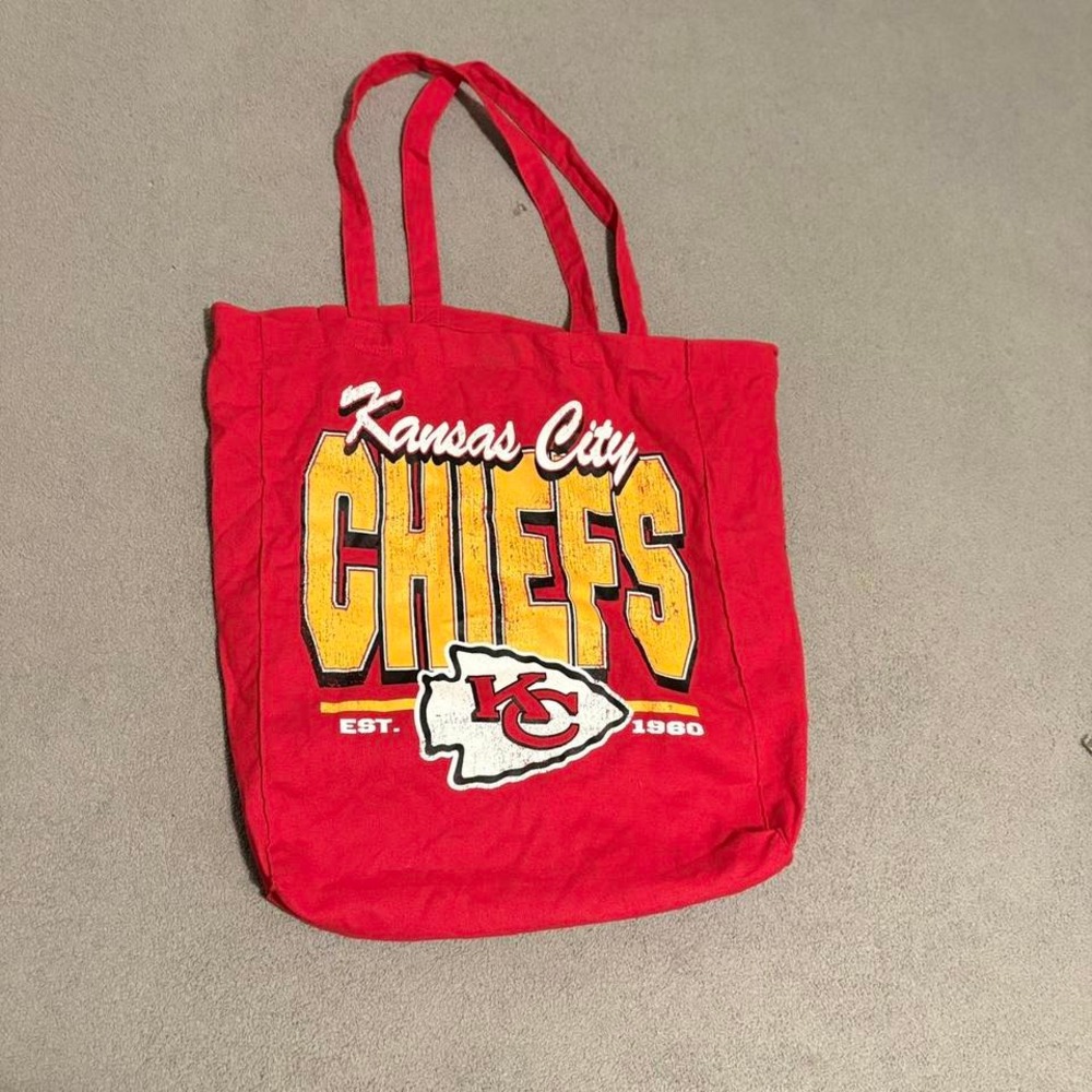 Red Kansas City Chiefs tote‎ bag